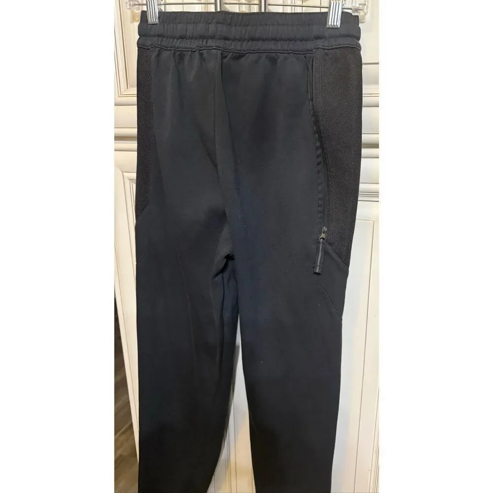 Nike Youth Dri-Fit Showtime Basketball Jogger Pants Black White Size Small